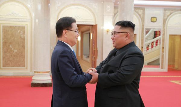 韩国访朝特使团，受朝鲜高官迎接并举行会晤